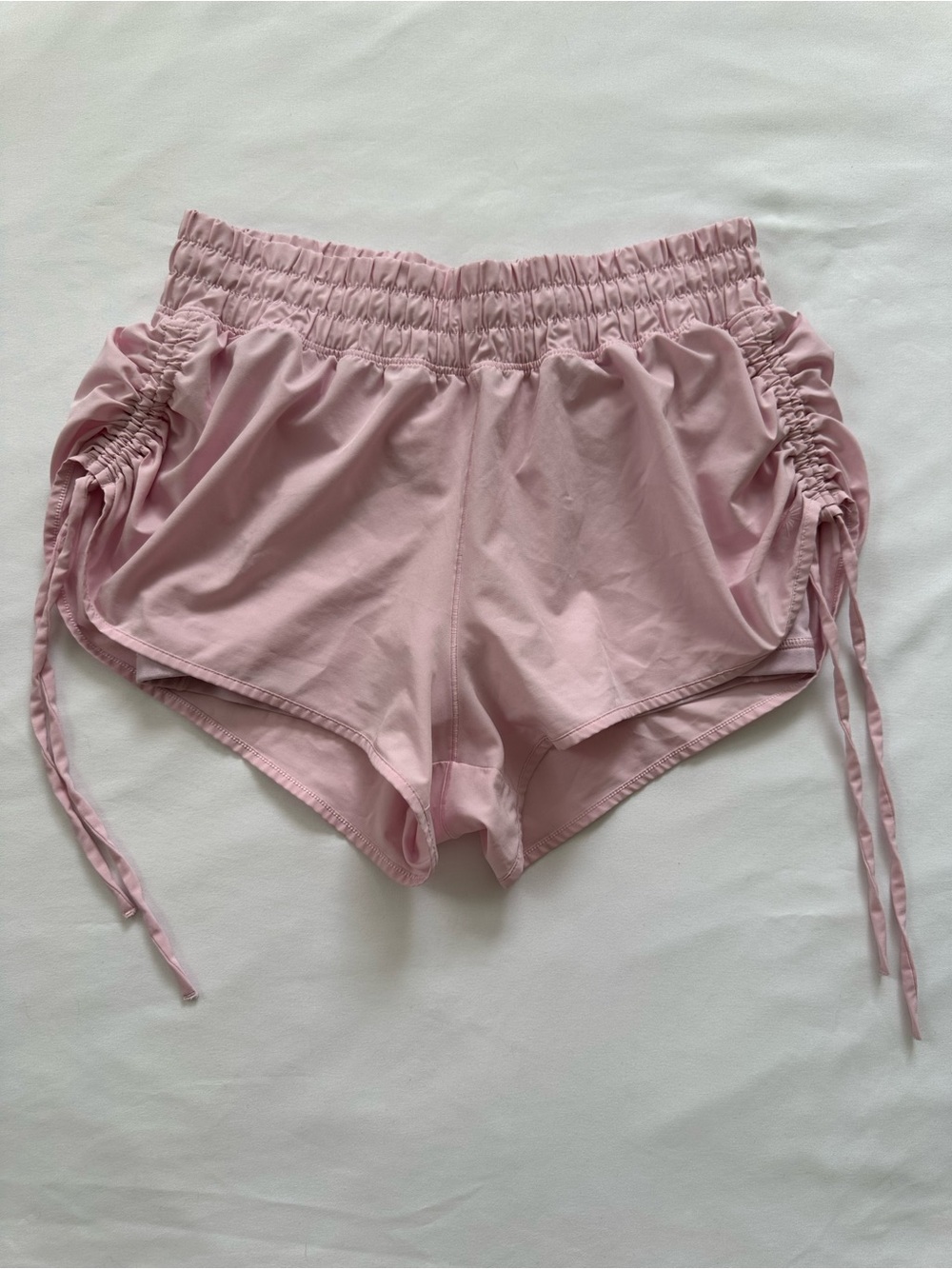 Aerie Offline Women's Pink Side-Ruched Athletic Shorts